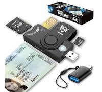 Lector de tarjetas Good2know Id - Lector de tarjetas SD - Lector de tarjetas de identificación - Lector de tarjetas de identificación - eID - Lector de identificación - USB A - USB C - Bélgica - Mac,