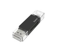 Lector de tarjetas Hama Essential USB-A/Micro-USB OTG SD y MicroSD