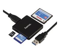 Lector de tarjetas Hama Multi-Card (CF I, SD, microSD, SDHC, microSDHC, SDXC, microSDXC) - USB 3.0 - HAMA