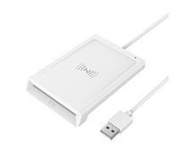 Lector de tarjetas inteligentes 2 en 1 con contacto y NFC, lector/escritor de interfaz dual conectado a PC PCSC