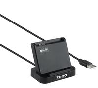 Lector de Tarjetas Tooq - DNI 4.0 y Tarjeta Inteligentes USB 2.0 Negro