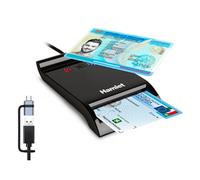Lector de tarjetas inteligentes Hamlet HUSCR-NFCX USB Type-A/Type-C Negro