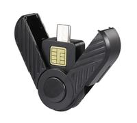 Lector De Tarjetas: Lector De Tarjetas Inteligentes CAC De Acceso Común Tipo C DOD Plegable, Lector De Tarjetas/Tarjetas con Chip IC, Compatible con, Teléfonos Y Linux.