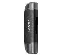 Lector de tarjetas Lexar LRW310X Doble Slot USB-A/C 205 MB/s Negro