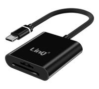 Lector de tarjetas LinQ USB-C SD microSD ultra compacto