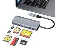 Lector de tarjetas Memory Stick Pro Duo 7 en 1, lector de tarjetas multiUSB-C para tarjetas SD/TF/CF/MS/XD, lector de tarjetas SD para iPhone, tablet, portátil, Windows, Linux, Android, cámara, cámara