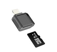 Lector de tarjetas micro SD para iPhone 14, 13, 12 Pro Max, adaptador de cámara digital Lightning para transferencia de memoria de Apple, para iPad, TF, accesorios certificados MFI, cable compacto