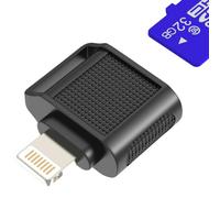 Lector de tarjetas Micro SD para iPhone 14 13 Pro Max Lightning a lector de tarjetas adaptador para Apple para iPad Accesorios Compact Flash Memoria externa Cámara digital TF Conector Memory Stick