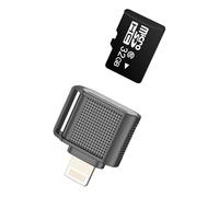 Lector de tarjetas micro SD para iPhone 14 y 13 para adaptador de Apple, Lightning a TF, accesorio de cámara digital, tarjeta de memoria, transferencia de fotos, para iPad, cable, convertidor de