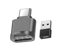 Lector de Tarjetas Micro SD USB C, Adaptador OTG a Micro SD SDXC SDHC (Gris Oscuro)