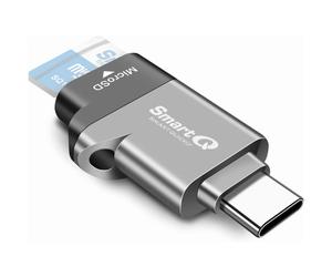 Lector de tarjetas MicroSD C356 Tipo C USB 3.0 Gris medianoche