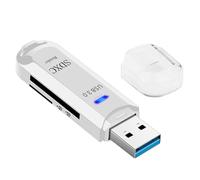 Lector de tarjetas multifuncional: USB de alta velocidad de 5 Gbps sin esperas, dispositivo de memoria portátil | Conectar computadoras Drones Cámaras Televisores LCD Tabletas Grabadoras de conducción