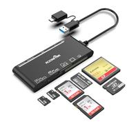 Lector de Tarjetas múltiples USB C, SD/TF/CF/Micro SD/XD/MS Lector/Adaptador/Hub de Tarjetas de Memoria 7 en 1 para Tarjetas SDXC SDHC CF TF Micro SDXC Micro SDHC MS,para Windows/Mac/Linux/Android