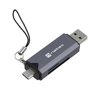 Lector de tarjetas NCZ-2262: conector USB A de memoria, conector USB C OTG, U...