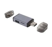 Lector de Tarjetas OTG 6 en 1 USB 3.0 Tipo C Adaptador SD/TF con concentrador 2 Cabezales Teléfono Accesorios para computadora