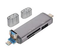 Lector de Tarjetas OTG con USB C, Micro USB y USB 2.0, Lector de Tarjetas de Memoria ultradelgado de 5 Gbps para teléfono Android, PC y portátil, Lector de Tarjetas SD Secure Digit