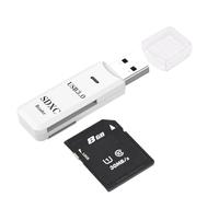 Lector de tarjetas para computadora - Lector de tarjetas para teléfono móvil, adaptador de tarjeta de cámara de 5 Gbps | Viewer de cámara portátil, lector de tarjetas de 2 ranuras para PC/portátil