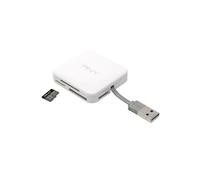 Lector de Tarjetas PNY AXP724 USB 2.0 Multi-formato Blanco
