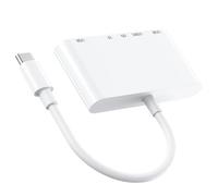 Lector de tarjetas profesional y concentradores USB C que ofrecen PD15 W de carga rápida doble puerto USB A para creación de contenido, adaptadores USB C Hubs USB A