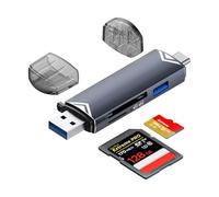 Lector de Tarjetas SD, 3 en 1 Hi-Speed USB C y USB 2.0 Micro SD Card Reader OTG Adapter for MMC/TF/SDXC/SDHC/Micro SDXC, Compatible with iPhone 16 Pro Max/15 Mobile Phones, Computers, etc.