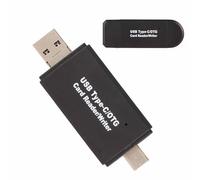 Lector de Tarjetas SD, Lector de Tarjetas de Memoria USB 3 en 1 Compatible con Micro USB, USB, USB C, Adaptador de Tarjeta Micro SD para Windows para Android