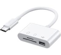 Lector de Tarjetas SD, Lector de Tarjetas Micro SD USB C, Adaptador de Lector de Tarjetas de Memoria, Lector Tarjetas SD/TF Tipo C, Compatible con MacBook, Portátil