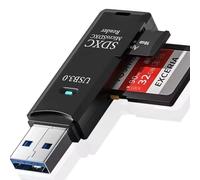 Lector de Tarjetas SD/Micro SD 3.0 - Adaptador USB Pendrive Card Reader Compatible con SD/SDXC/SDHC/TF/UHS-I, PC, Teléfonos,Tablets. para iPhone 15/16 Pro MAX, MacBook Air/Pro, Galaxy S25, ST1