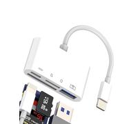 Lector de tarjetas SD Micro SD USB a Lightning adaptador (4 en 1) para Apple iPhone iPad Card tarjeta Reader memoria de cable OTG memoria memoria memoria flash cámara teléfono cámara externa