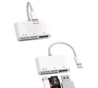 Lector de tarjetas SD para iPhone Dongle Lightning a USB Micro SD TF Cable de cargador OTG para Apple 13 12 11 Pro Cámara Visor de memoria Flash Drive Stick Cable Mouse Keyboard Convertidor Accesorios