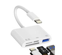 Lector de tarjetas SD para iPhone Dongle Lightning a USB Micro TF Cable de carga OTG adaptador accesorio para cámara Apple, memoria, mouse, teclado, visor, unidad flash, convertidor de cable para