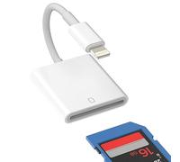 Lector de Tarjetas SD para iPhone Lightning a cámara Accesorios de Memoria Compatible con iPad 2020 13 12 11 Pro MAX X XS XR 8 Air Mini Adaptador de Fotos Adaptador Visor con certificación Apple MFI