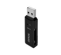 Savio Lector de tarjetas SD AK-63 USB 2.0 480 Mbps Plug and Play compacto Negro