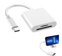 Lector de tarjetas SD USB C, adaptador de tarjeta SD USB C para iPhone 15/16/iPad/MacBook/Mac/Cámara (puerto USBC), lector de tarjetas SD SD SD/Micro SD,para Samsung Galaxy S24 S23/Xiaomi, Plug and