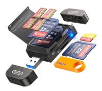 Lector de Tarjetas SD USB C, Doble Ranura de Alta Velocidad USB 3.0 Tipo C a Adaptador de Tarjetas Micro SD para MicroSD SDHC SDXC, Compatible con PC, Ordenador, MacBook