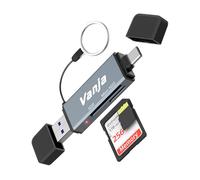 Lector de Tarjetas SD Vanja, USB Tipo C/Thunderbolt 3 SD/Lector de Tarjetas Adaptador Micro SD a USB OTG para Macbook Pro, MacBook, iMac, Samsung S10/S9/S8, Huawei P30/P20/P10/Mate 20/10 y más