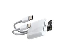 Lector de tarjetas TF SD para Lightning USB C, adaptador multipuerto para Apple iPhone15 14 Pro Max Plus para iPad Pro Air Mini Macbook compatible con cámara Samsung, visor de memoria Micro SD