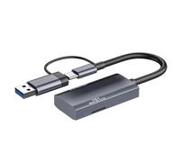 Lector de tarjetas UHS-II SD 4.0, lector de tarjetas de memoria USB A y tipo C SD 4.0 para tarjetas SD Micro SD SDXC SDHC MMC RS-MMC Micro SDXC UHS-II y UHS-I para mini PC, portátiles, tabletas,