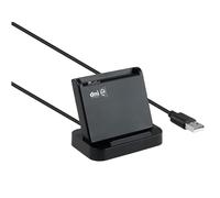Lector de Tarjetas USB 2.0, Compatible con DNIe, Color Negro, Ideal para validar identidades y Acceder a Servicios electrónicos.