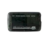 Lector de Tarjetas USB 2.0 Dongle CF MS TF M2 XD Grabador de Tarjetas de Memoria 480Mbps Adaptador de Transferencia de Datos Plug A