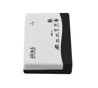 Lector de tarjetas USB 2.0 - Lector de tarjetas de alta velocidad de 6 en 1, cámara y lector flash compacto | Lector de tarjetas de alta velocidad, lector de tarjetas, adaptador de enchufe y lectura