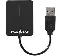Lector de tarjetas USB 2.0 todo en uno (negro) - NEDIS