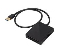 Lector de Tarjetas USB 3.0 4 en 1, concentrador de Lector de Tarjetas de Memoria, Transferencia de Datos de Ultra Alta Velocidad de hasta 5 Gbps, diseño Compacto con 4 Ranuras