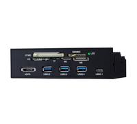 Lector de tarjetas USB 3.0 con panel frontal integrado USB 3.1 para un acceso sin esfuerzo a varias tarjetas de memoria en el panel frontal