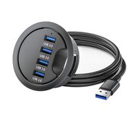 Lector de tarjetas USB 3.0 de 3/4 puertos USB, estación divisora de escritorio, estación de lector de tarjetas de memoria para escritorio, organizadores de escritorio