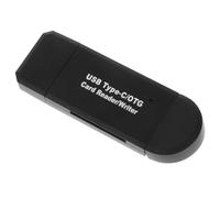 Lector de Tarjetas USB C OTG Multifunción y Micro USB | ABS Negro, Compatibilidad Plug And Play, Seguridad de Datos, Uso Móvil y PC de Escritorio