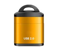 Lector de tarjetas USB | lector de tarjetas de memoria compacto | adaptador portátil con llavero para exterior hogar PC ordenador coche vehículo portátil