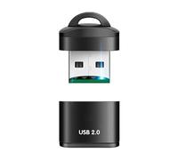 Lector de tarjetas USB - Lector de tarjetas inteligentes con transferencia rápida de datos, dispositivo de transferencia de datos rápido con llavero para PC, vehículo, hogar, viajes