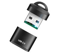 Lector de tarjetas USB, USB 2.0, mini lector de tarjetas TF, alta velocidad a adaptador para ordenador, coche, altavoz