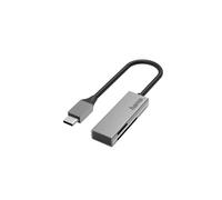 Lector de tarjetas USB, USB-C, USB 3.0, SD/microSD, Alu - HAMA - Blanco - 2 TB - Tasa de transferencia ultra rápida