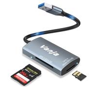 Lector de Tarjetas Vanja SD 4.0, Adaptador Micro SD a USB, Lector de Tarjetas de Memoria USB 3.0, Compatible con Tarjetas SD/SDHC/SDXC/Micro SD/Micro SDHC/Micro SDXC/MMC/RS-MMC/UHS-II/UHS-I